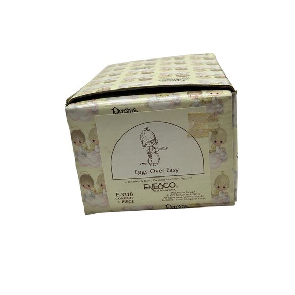 Precious Moments Eggs Over Easy Girl Frying Pan Figurine E-3118 1979 - Picture 2 of 10